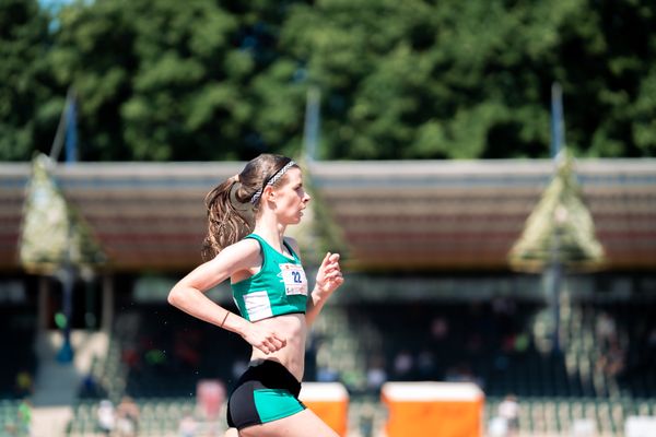 Carolin Kirtzel (SV Werder Bremen) ueber 500m m 03.07.2022 waehrend den NLV+BLV Leichtathletik-Landesmeisterschaften im Jahnstadion in Goettingen (Tag 1)